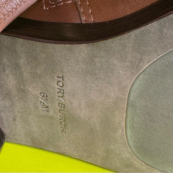 New TORY BURCH The Riding Boot Milano Mezzo Calf Brown Leather Women’ Size 6.5 - Picture 9 of 10